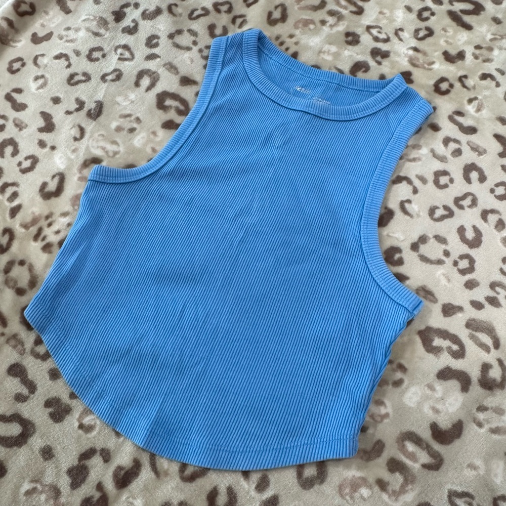 Aerie Cropped Ribbed Tank Top